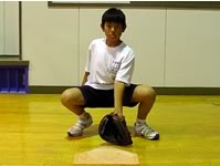 × ひざをついていない