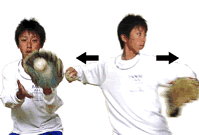 基本は左右均等に割る