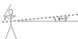 ボールの角度は4～5°